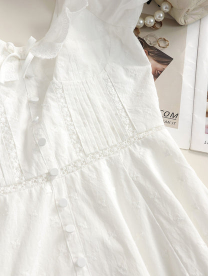 Weißes Spitzen Kleid