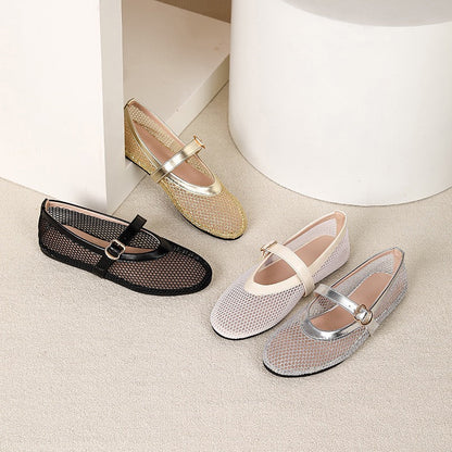 Mesh Ballerina Flat