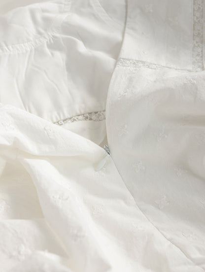 Weißes Spitzen Kleid