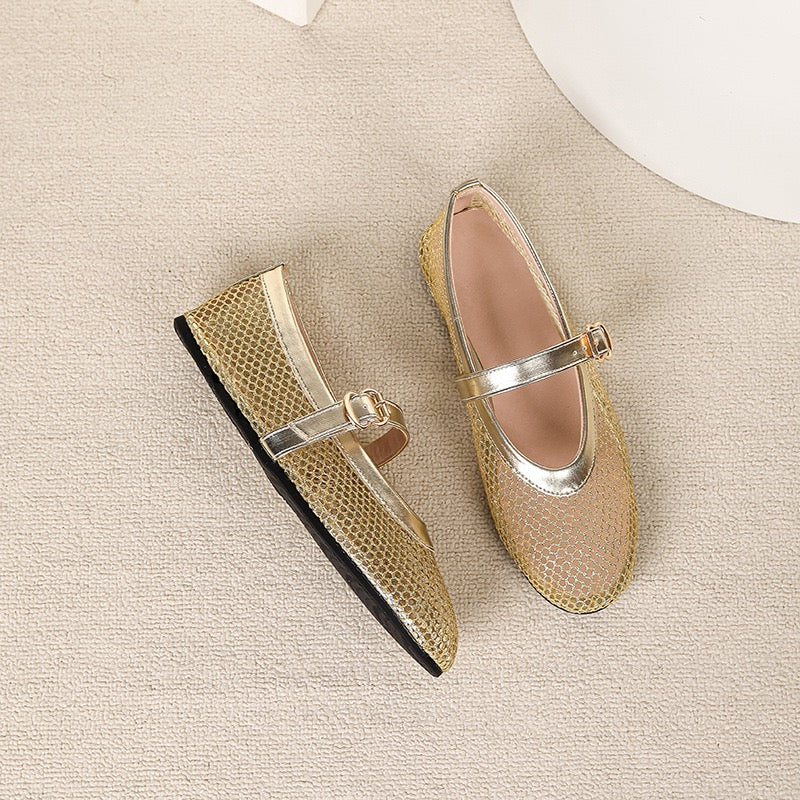 Mesh Ballerina Flat