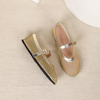 Mesh Ballerina Flat