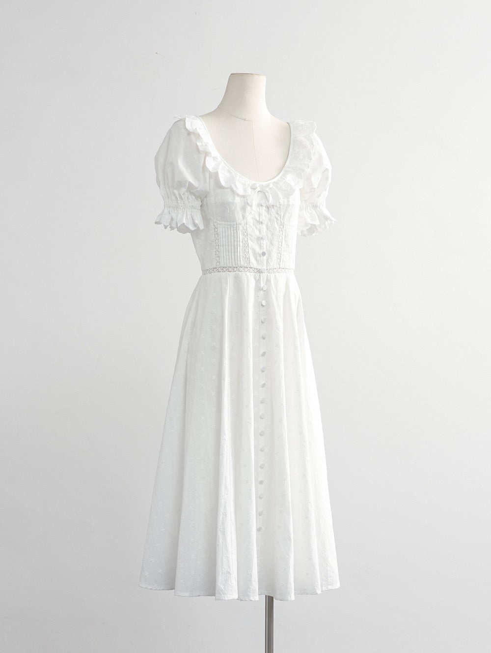 Weißes Spitzen Kleid