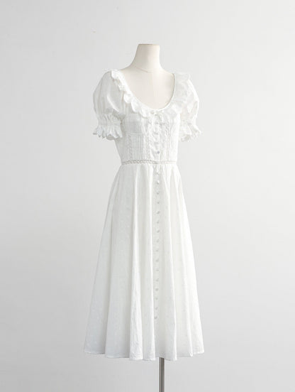 Weißes Spitzen Kleid